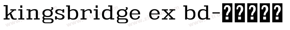 kingsbridge ex bd字体转换